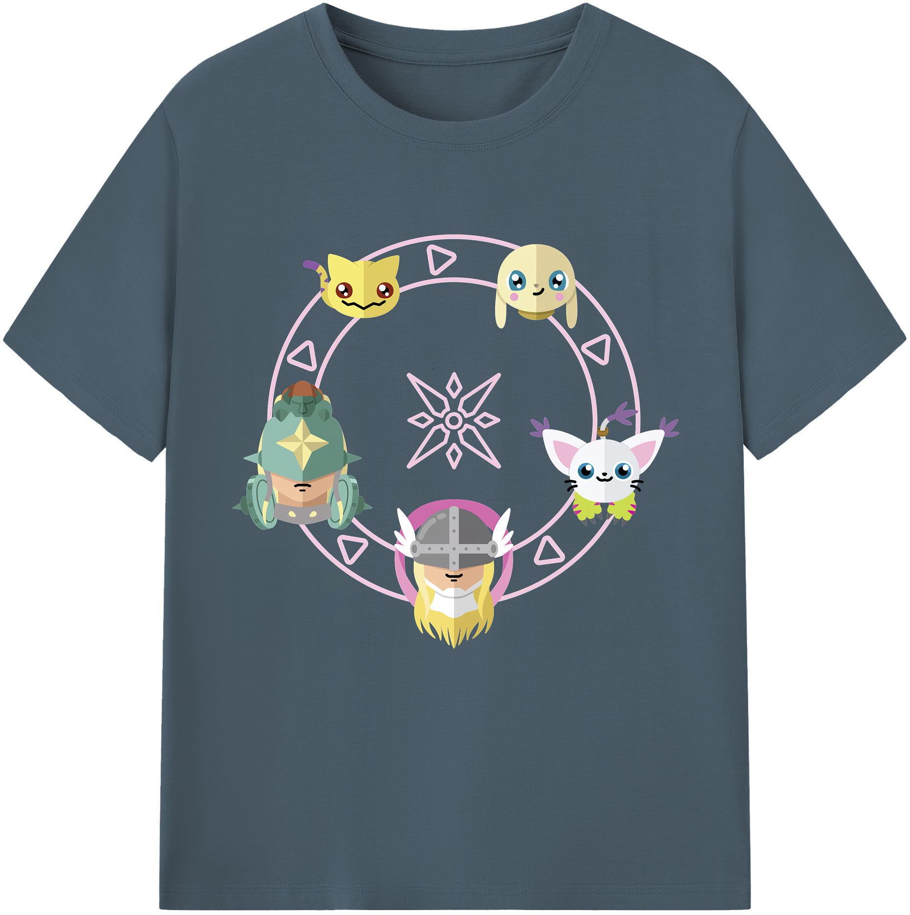 （画像用） Digimon デジタルモンスター/デジモン 綿100％半袖Tシャツ（フロントプリント）